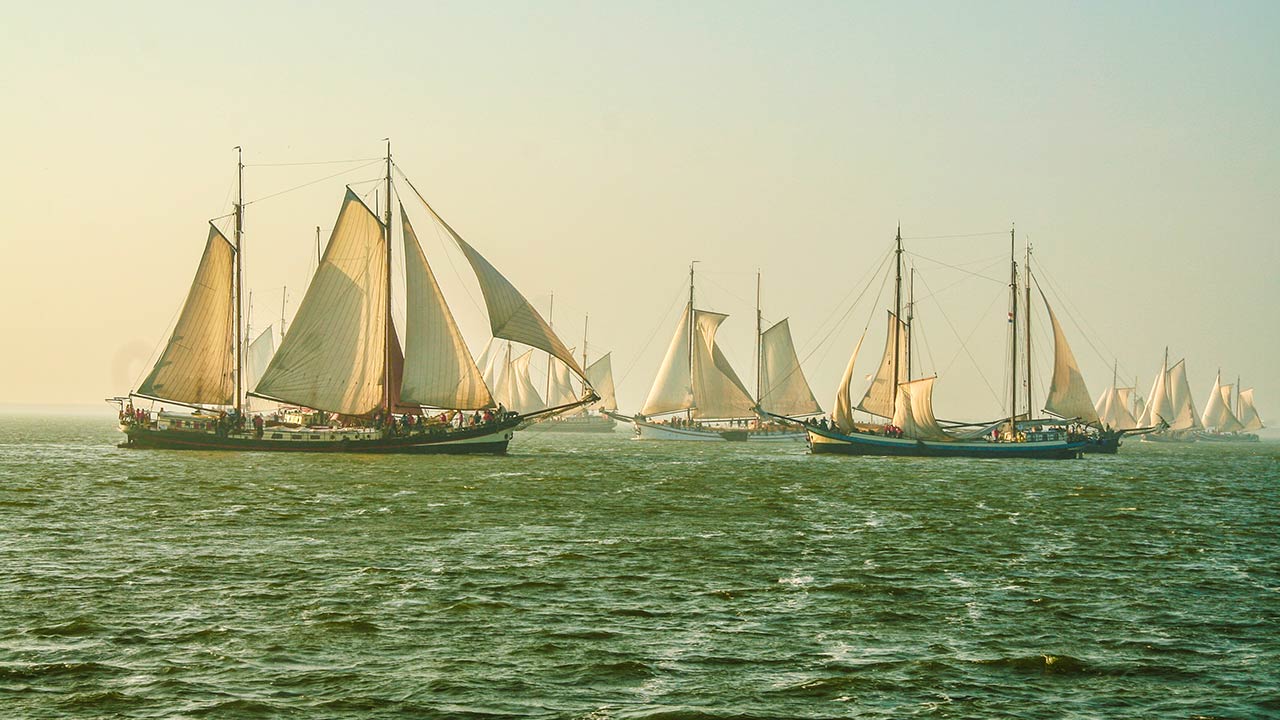 traditional sail yachts IJsselmeer