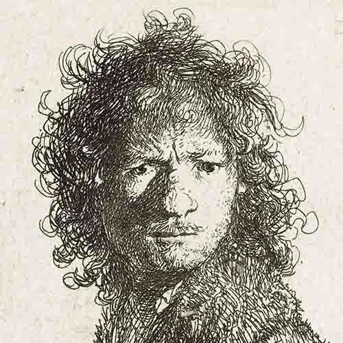 Рембрандт автопортрет 1630 гравюра